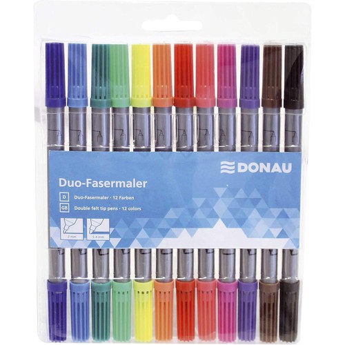 Donau 12x doppel fasermaler - 12x,