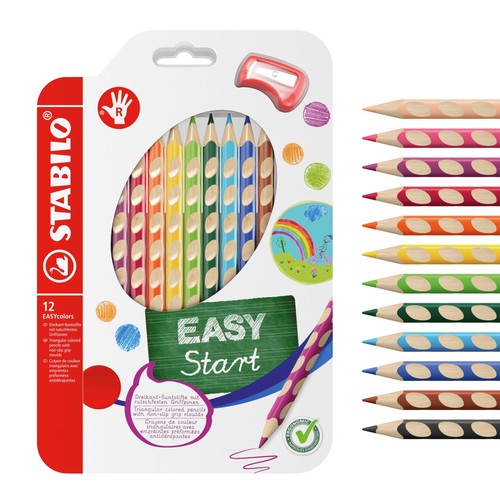 Ergonomischer dicker buntstift - ergonomischer,