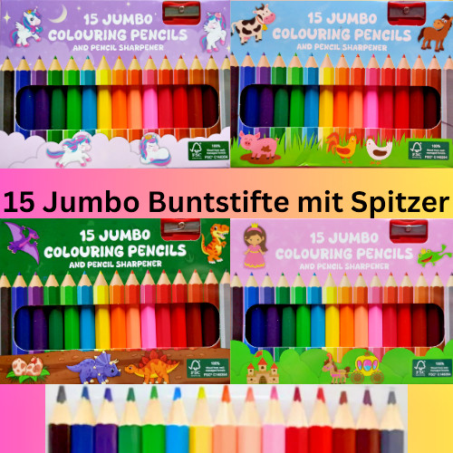 Jumbo buntstifte stk - jumbo, +