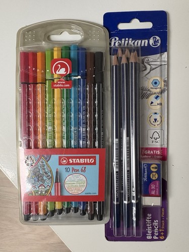 Stabilo filzstifte und pelikan - filzstifte,